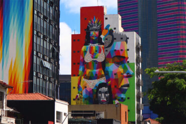 sao paulo skyscrapers street art