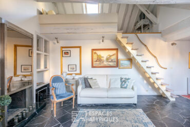 appartement parisien escalier mezzanine