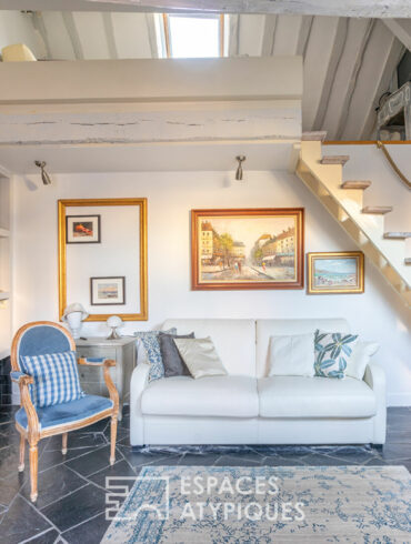 appartement parisien escalier mezzanine