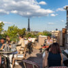 chic parisian terrace restaurant