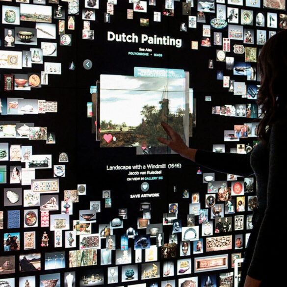 Écran géant interactif musée