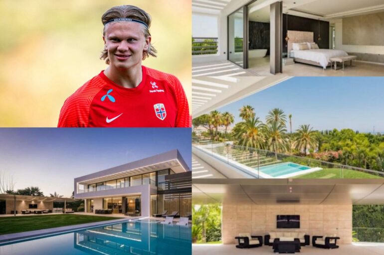 Erling Haaland villa manoir luxe