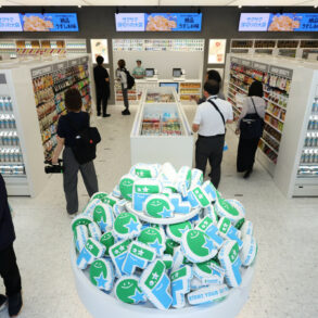 FamilyMart Tokyo flagship interior