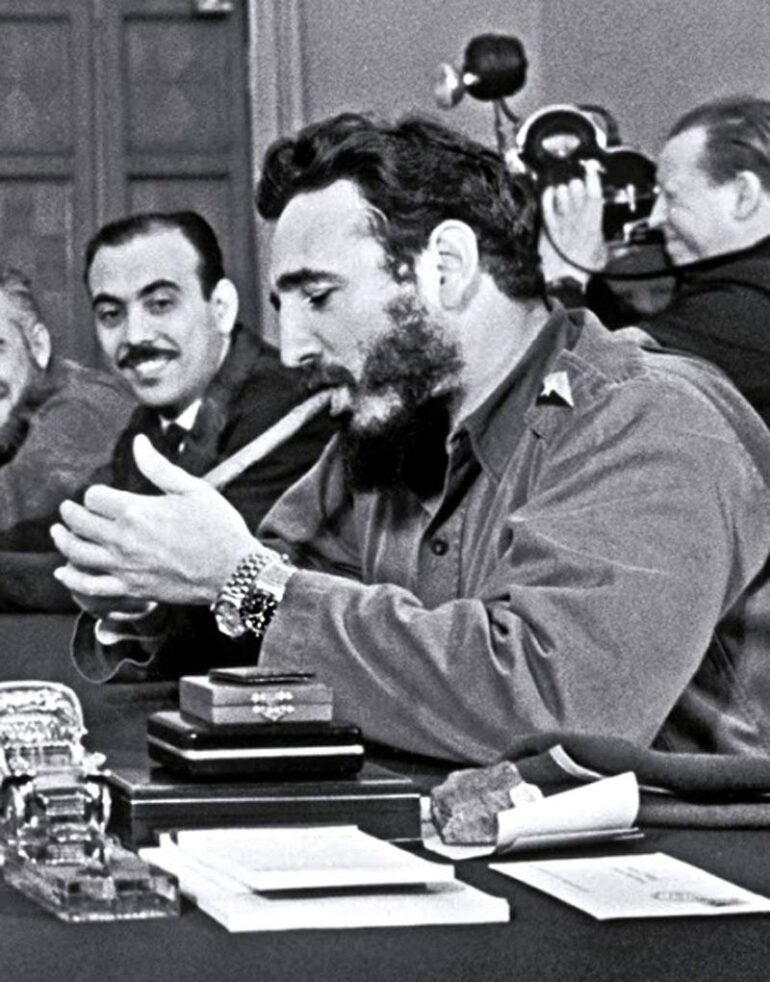 Fidel Castro montre Rolex