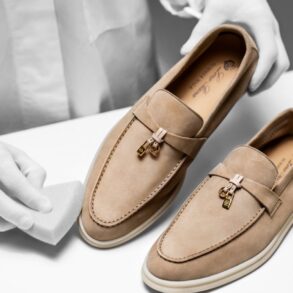 Loro Piana white sole shoes