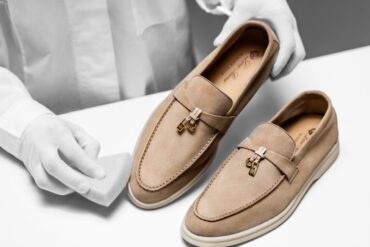 Loro Piana white sole shoes