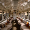 luxury train interior scenery