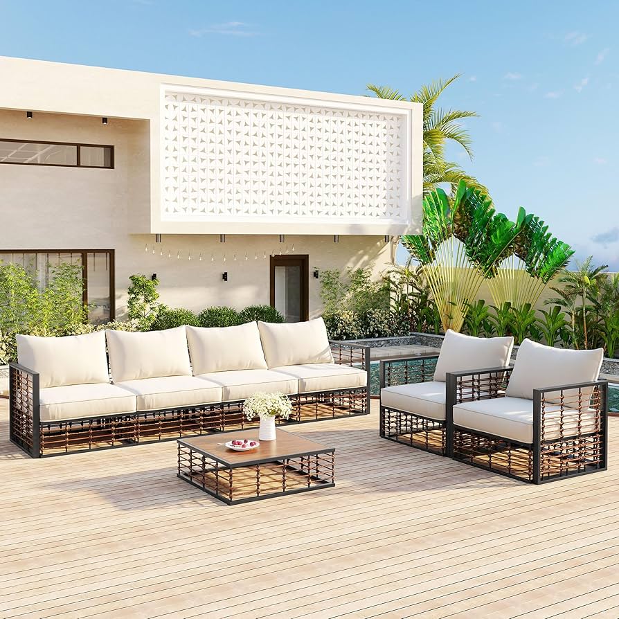 minimalist metallic furniture in a modern setting