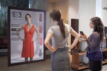 miroir intelligent shopping mode