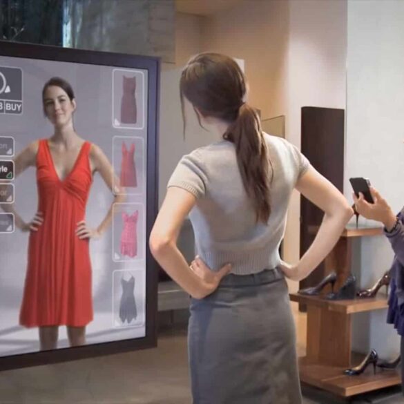 miroir intelligent shopping mode