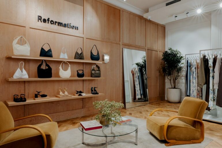 Reformation brand clothing store