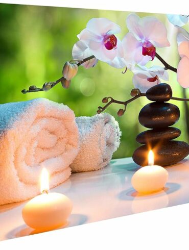 spa luxe marbre bougies