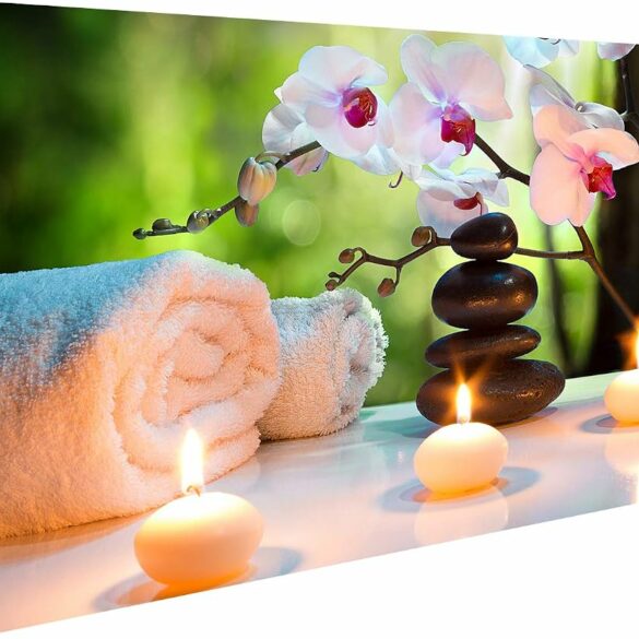 spa luxe marbre bougies