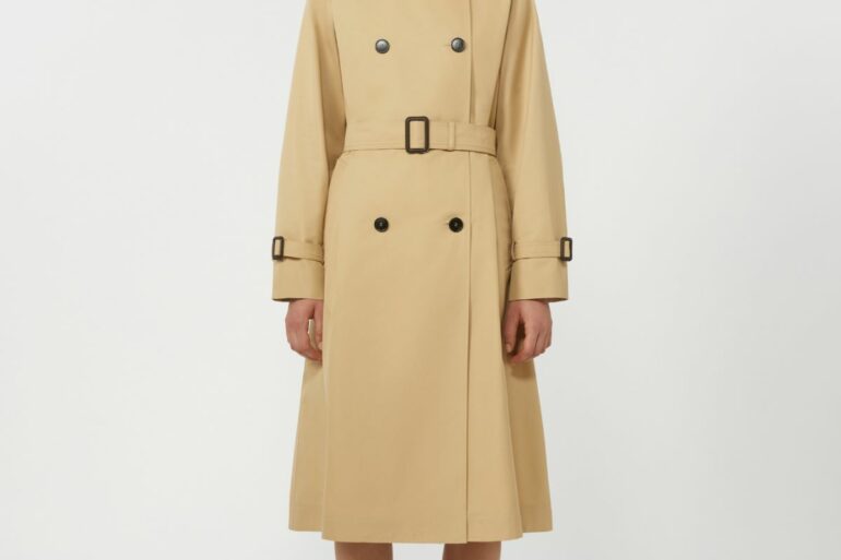 trench coat beige gabardine