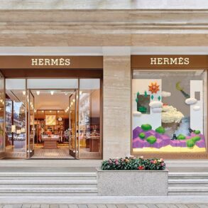 boutique Hermès vitrine luxe