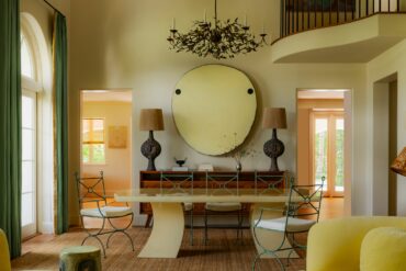 butter yellow plaster apartment