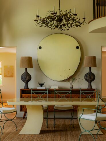 butter yellow plaster apartment