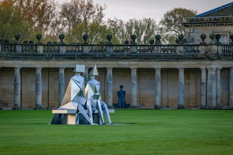 contemporary art stately home