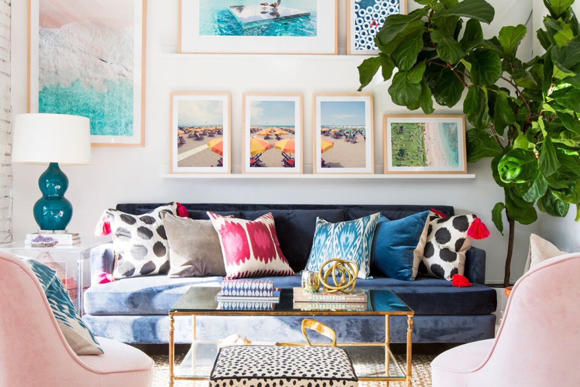 Contemporary lounge area with rich jewel-toned silk fabrics