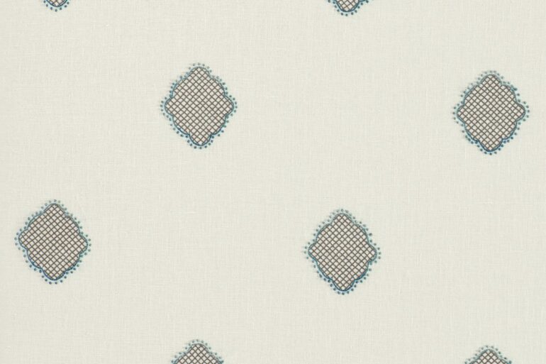 contemporary luxury embroidered patch fabric detail