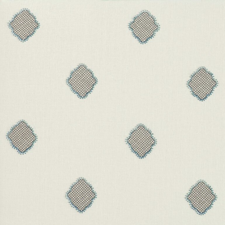 contemporary luxury embroidered patch fabric detail