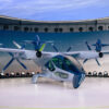 eVTOL air taxi takeoff