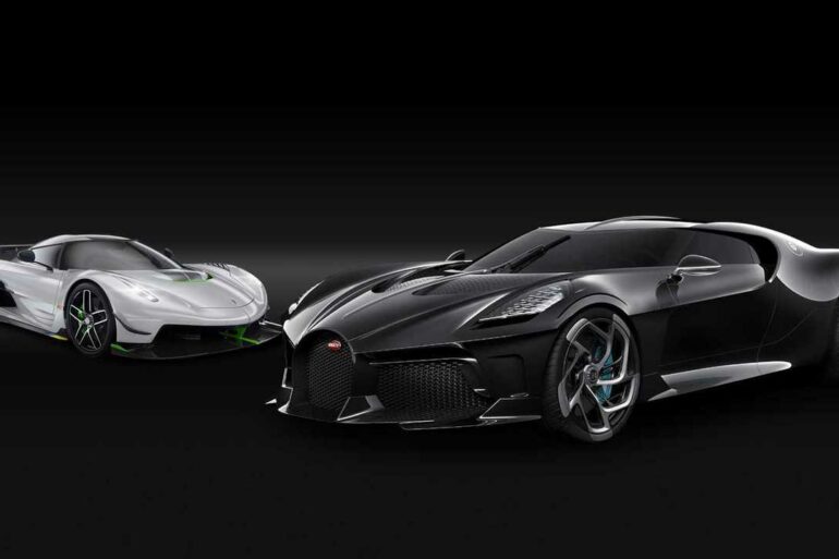 hypercar bugatti koenigsegg piste