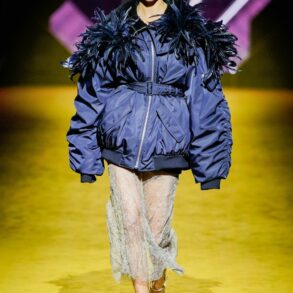 kendall jenner prada runway outfit