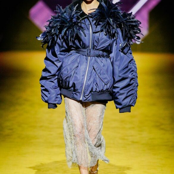 kendall jenner prada runway outfit