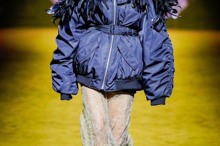 kendall jenner prada runway outfit