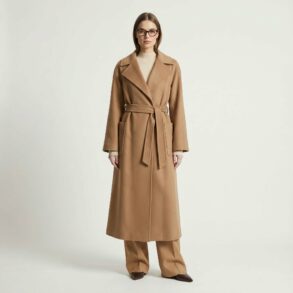 manteau cachemire luxe minimaliste