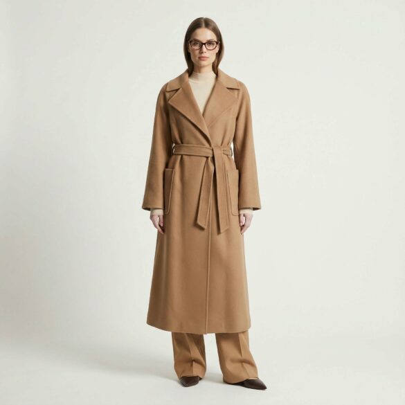 manteau cachemire luxe minimaliste