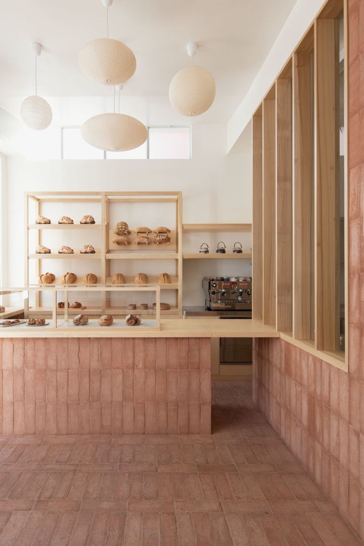 Milan modern bakery interior