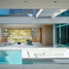 modern Newport Beach mansion pool