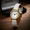 montre acier bracelet cuir