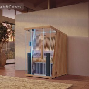 Plunge infrared sauna wood interior