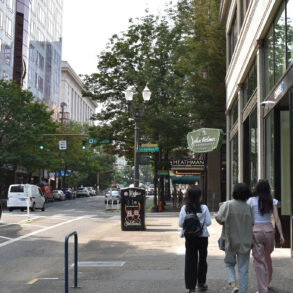 Portland Oregon downtown street