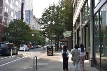 Portland Oregon downtown street