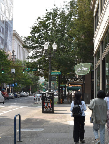 Portland Oregon downtown street