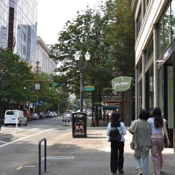 Portland Oregon downtown street