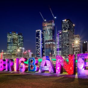 Sydney Melbourne Brisbane skyline