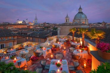 terrasse rooftop Rome vue