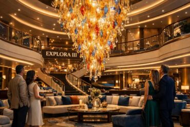 Venini Murano glass Explora III ship interior