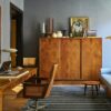 vintage wood furniture interior