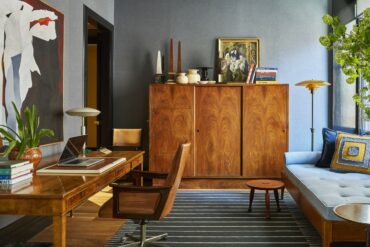 vintage wood furniture interior