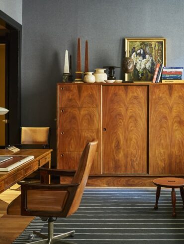 vintage wood furniture interior