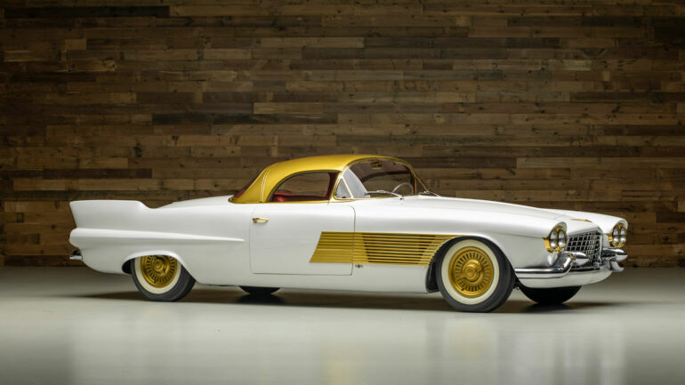 1953 gold Cadillac car