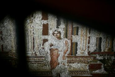 ancient roman wall mosaic