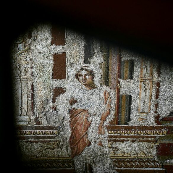 ancient roman wall mosaic