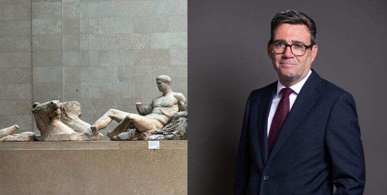 Andy Burnham Parthenon Marbles